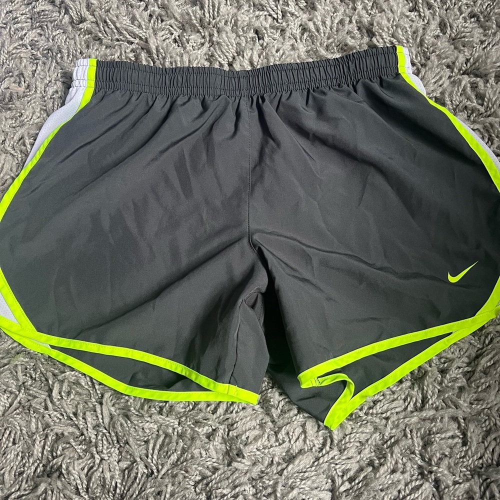 Black Grayish and Neon Shorts - Dryfit